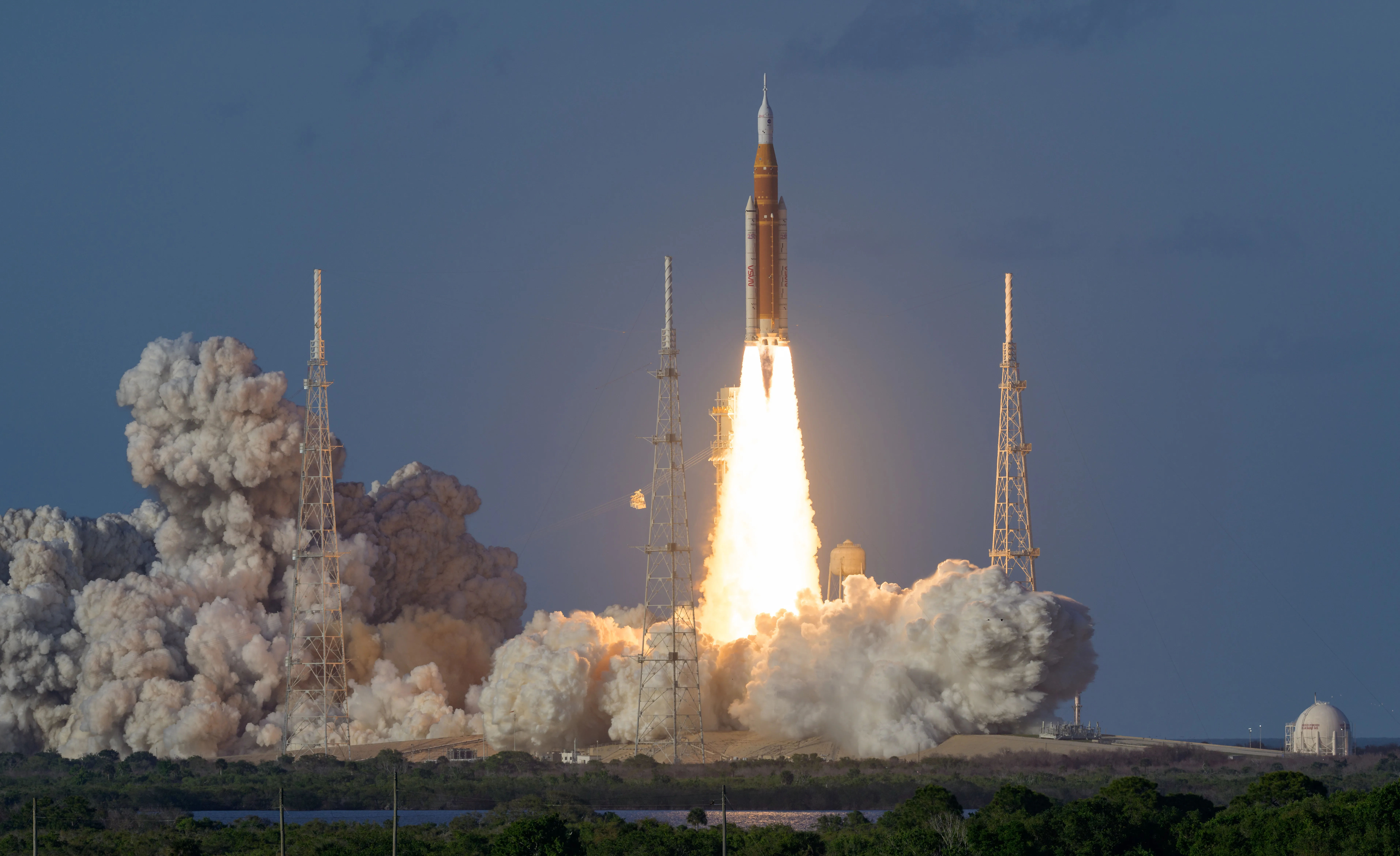 NASA’s Artemis II mission lifted off from Launch Pad 39B at Kennedy Space Center in Florida at 6:35 p.m. EDT on April 1, 2026.