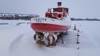 The Cordite Docked in Winter